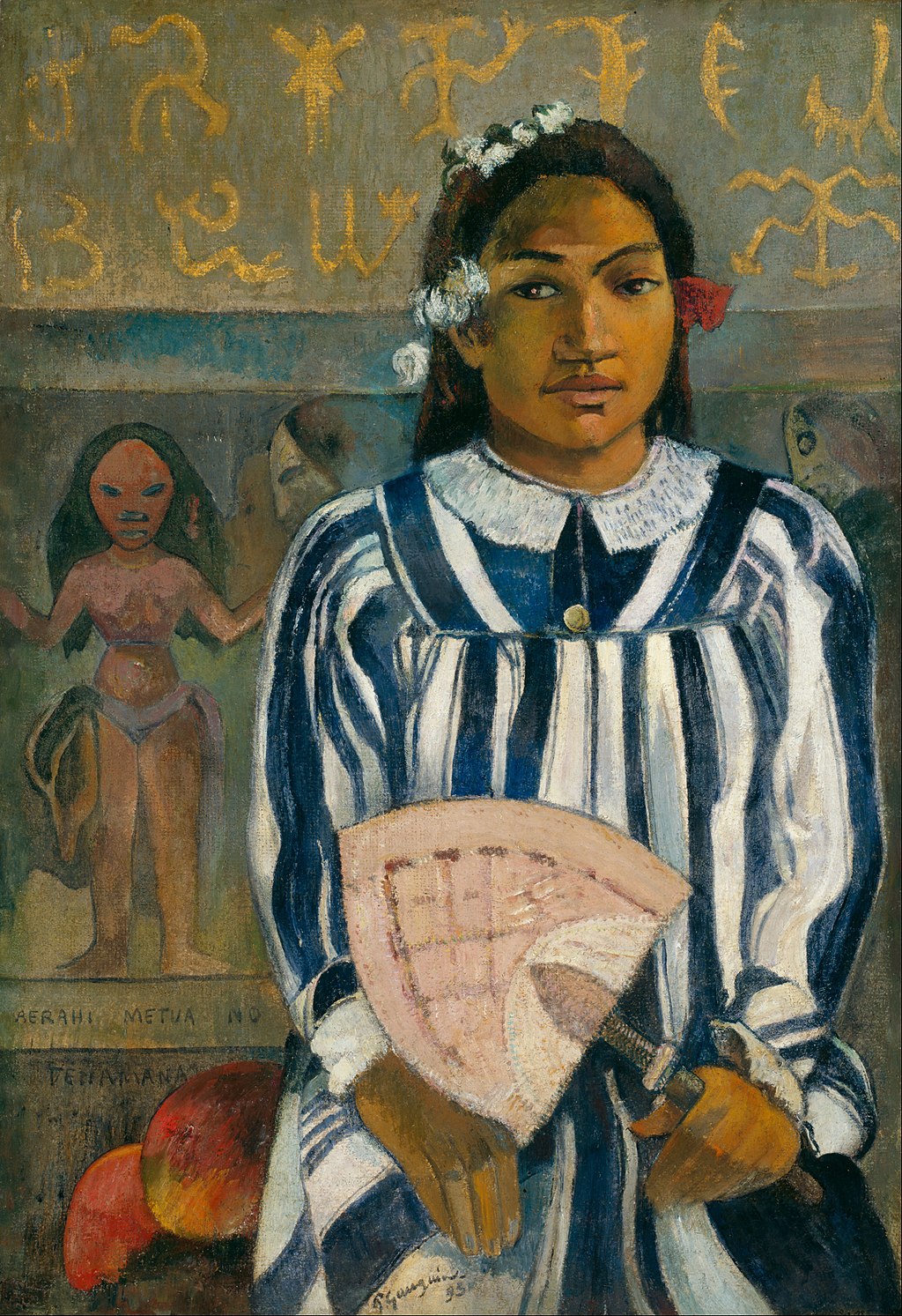 Merahi Metua no Tehamana in Detail Paul Gauguin